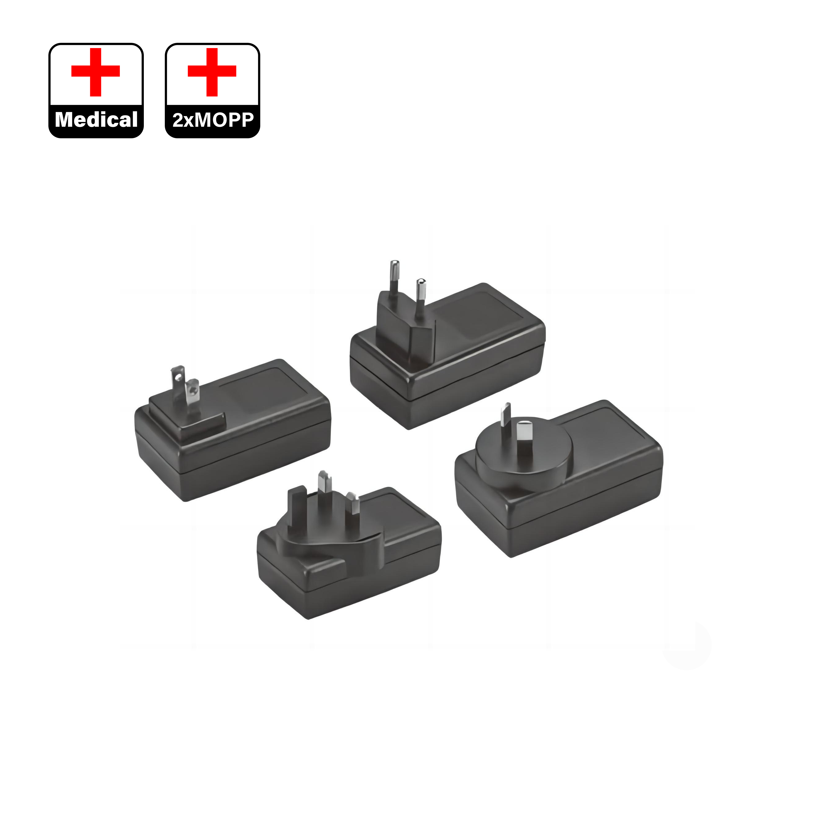 مصدر طاقة AC-DC طبي بقدرة 24 وات 